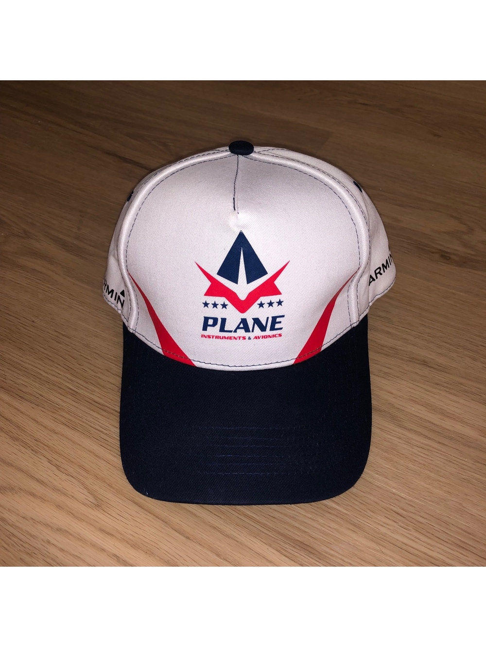 GARMIN AVIATION PLANE INSTRUMENTS & AVIONICS RED WHITE BLUE HAT CAP SNAPBACK